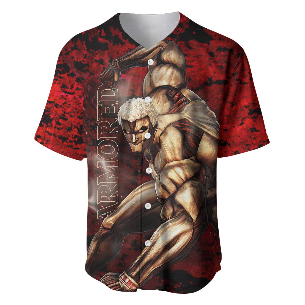 AOT Armored Titan - Attack On Titan Baseball Jersey Anime Style