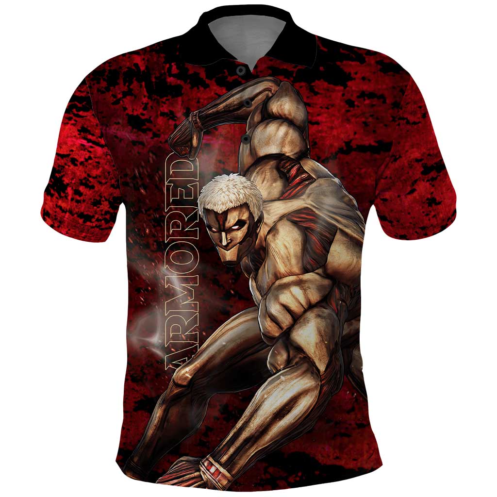 AOT Armored Titan - Attack On Titan Polo Shirt Anime Style