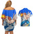 Kazuma Kuwabara - Yu yu Hakusho Couples Matching Off Shoulder Short Dress and Hawaiian Shirt Anime Style