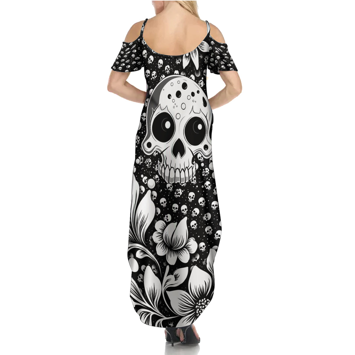 skull-summer-maxi-dress-cute-skull-fun-and-floral