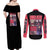 Saber Alter Fate Stay Night Heaven’s Feel Couples Matching Off Shoulder Maxi Dress and Long Sleeve Button Shirt Anime Style