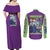 Shinji Ikari x Eva 01 Neon Genesis Evangelion Couples Matching Off Shoulder Maxi Dress and Long Sleeve Button Shirt Anime Style