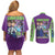 Shinji Ikari x Eva 01 Neon Genesis Evangelion Couples Matching Off Shoulder Short Dress and Long Sleeve Button Shirt Anime Style