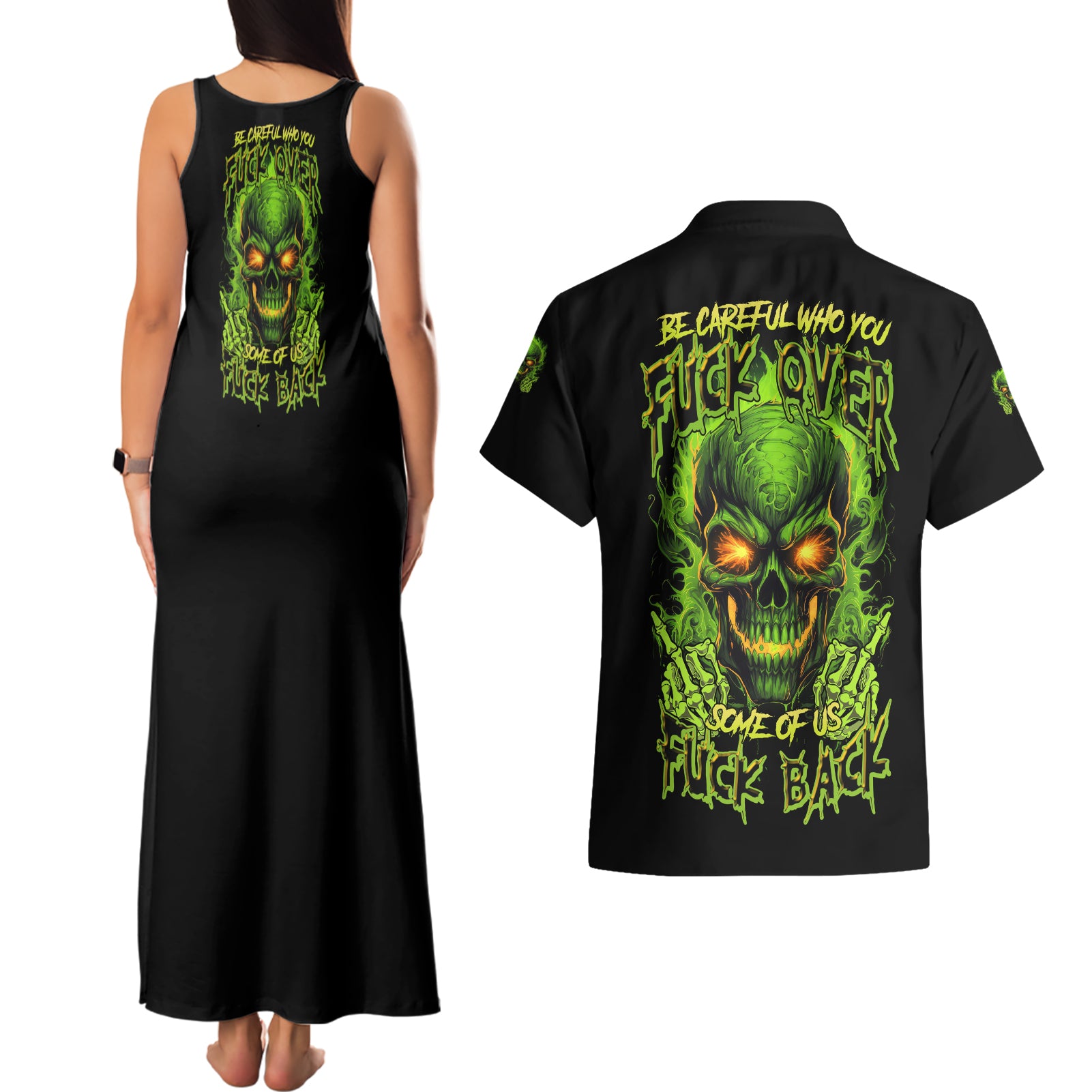 i-cant-go-to-hell-reaper-skull-couples-matching-tank-maxi-dress-and-hawaiian-shirt