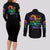 karma-fairy-rose-smoke-skull-couples-matching-long-sleeve-bodycon-dress-and-long-sleeve-button-shirt