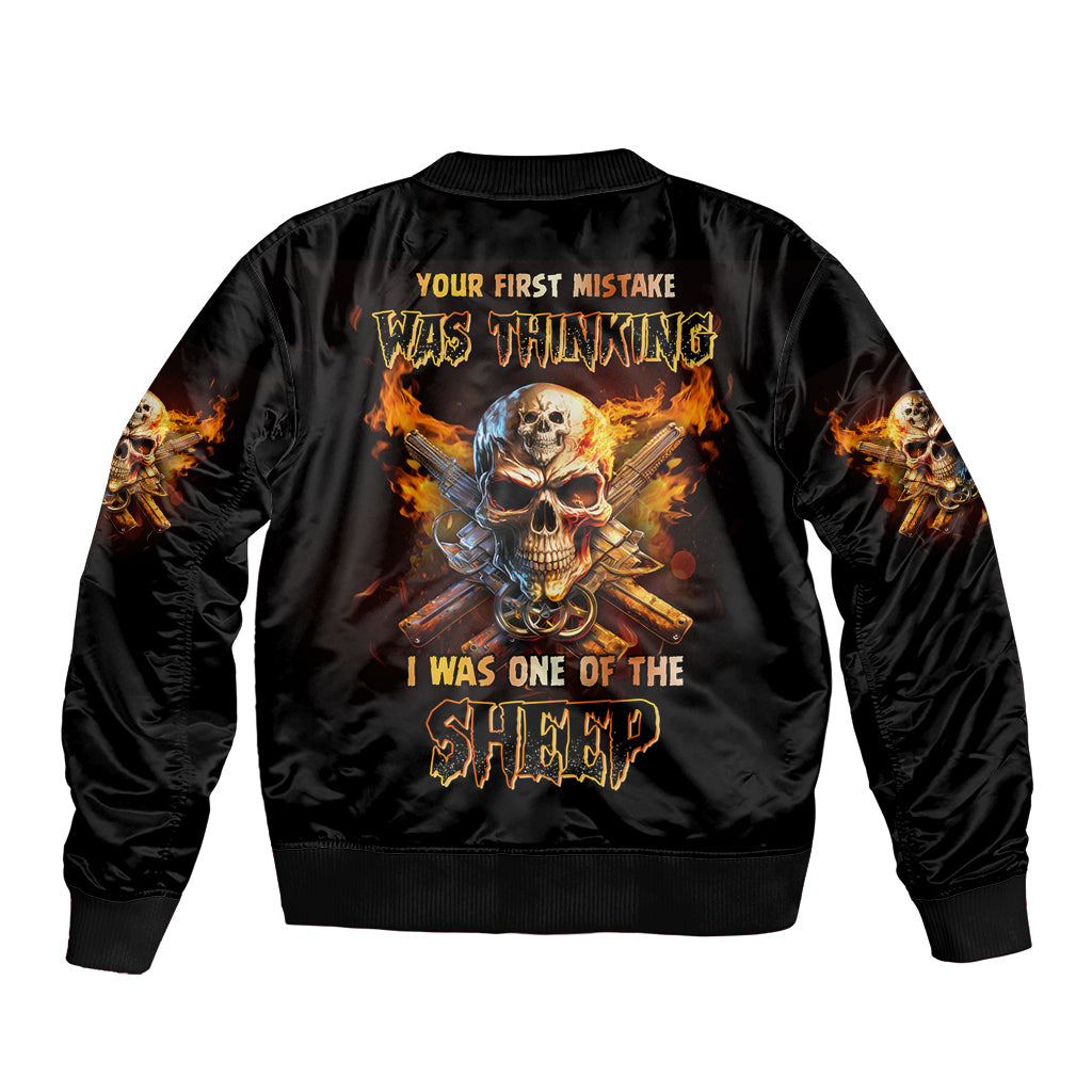 your-first-mistake-fire-skull-bomber-jacket