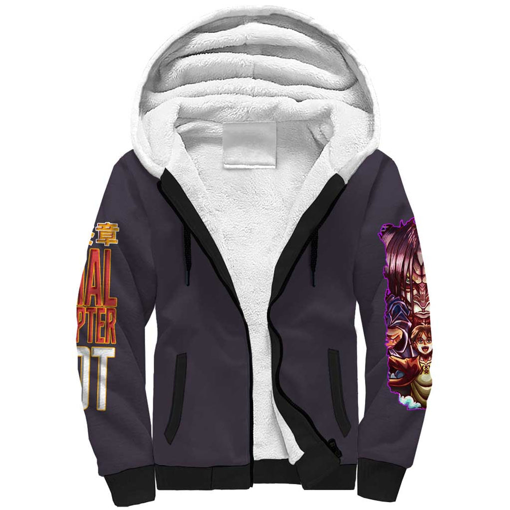 Final Chapter Attack on Titan Sherpa Hoodie Japan Anime Style