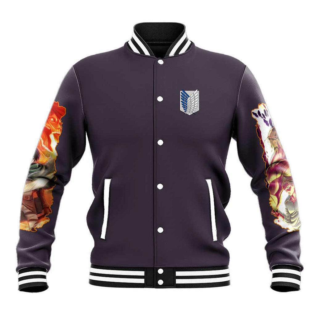 Eren Yeager Story Attack on Titan Baseball Jacket Japan Anime Style