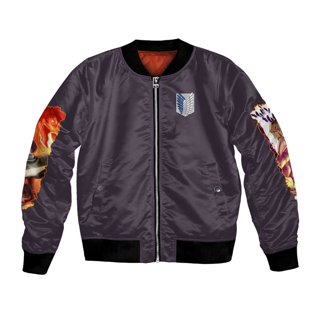 Eren Yeager Story Attack on Titan Bomber Jacket Japan Anime Style