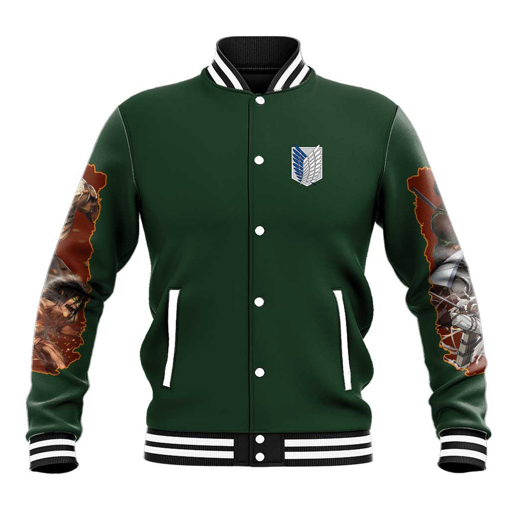 Return to Shiganshina Attack on Titan Baseball Jacket Japan Anime Style