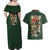 Return to Shiganshina Attack on Titan Couples Matching Off Shoulder Maxi Dress and Hawaiian Shirt Japan Anime Style