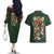 Return to Shiganshina Attack on Titan Couples Matching Off The Shoulder Long Sleeve Dress and Hawaiian Shirt Japan Anime Style