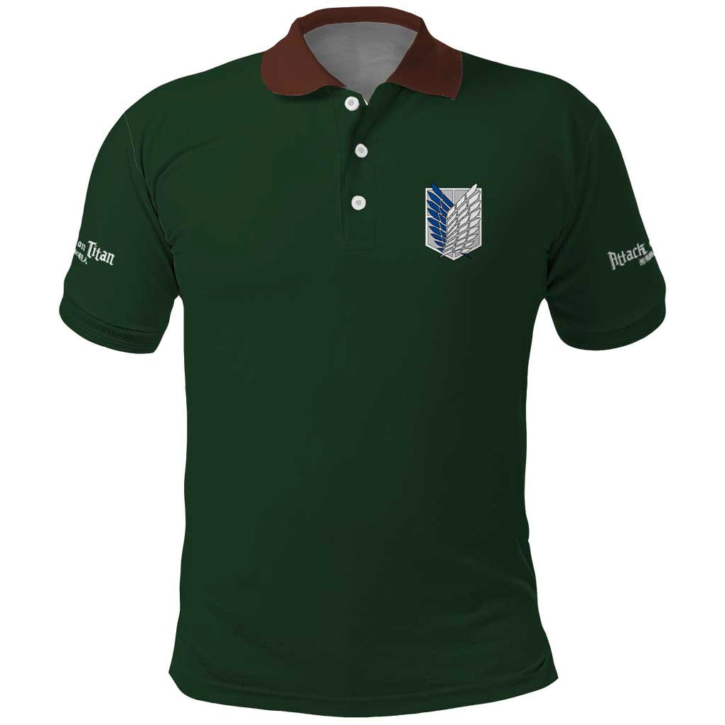 Return to Shiganshina Attack on Titan Polo Shirt Japan Anime Style