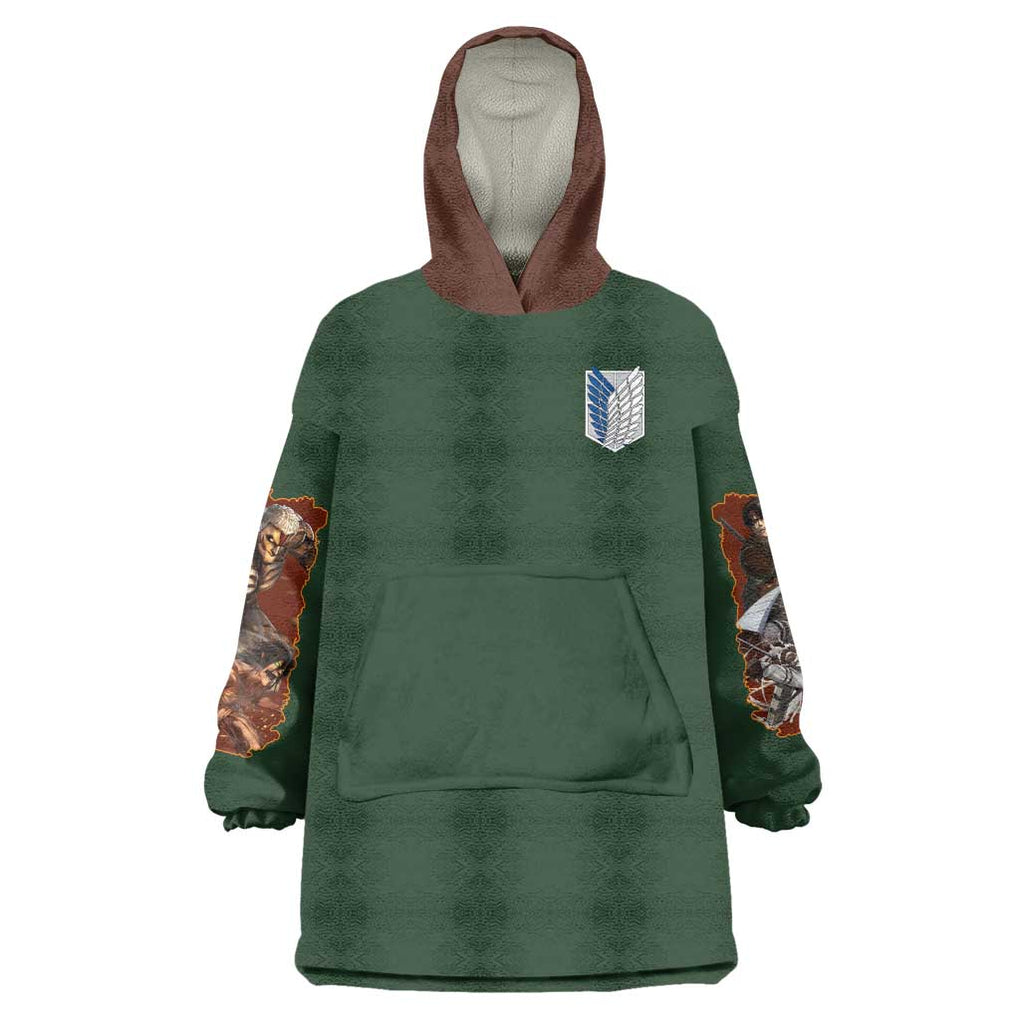 Return to Shiganshina Attack on Titan Wearable Blanket Hoodie Japan Anime Style