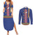 Jotaro Kujo - JJBA Anime Couples Matching Summer Maxi Dress and Long Sleeve Button Shirt