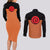 Uzumaki - Naruto Anime Couples Matching Long Sleeve Bodycon Dress and Long Sleeve Button Shirt