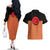 Uzumaki - Naruto Anime Couples Matching Off The Shoulder Long Sleeve Dress and Hawaiian Shirt