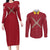 Monkey D. Luffy - One Piece Couples Matching Long Sleeve Bodycon Dress and Long Sleeve Button Shirt