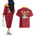 Monkey D. Luffy - One Piece Couples Matching Off The Shoulder Long Sleeve Dress and Hawaiian Shirt