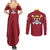 Monkey D. Luffy - One Piece Couples Matching Summer Maxi Dress and Long Sleeve Button Shirt