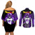 Black Frieza - Dragon Ball Super Couples Matching Off Shoulder Short Dress and Long Sleeve Button Shirt