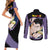 Gotenks - Dragon Ball Couples Matching Short Sleeve Bodycon Dress and Long Sleeve Button Shirt