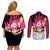 Fat Majin Buu - Dragon Ball Couples Matching Off Shoulder Short Dress and Long Sleeve Button Shirt