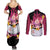 Fat Majin Buu - Dragon Ball Couples Matching Summer Maxi Dress and Long Sleeve Button Shirt