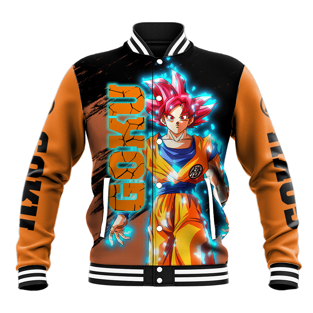 Goku Saiyan God Baseball Jacket