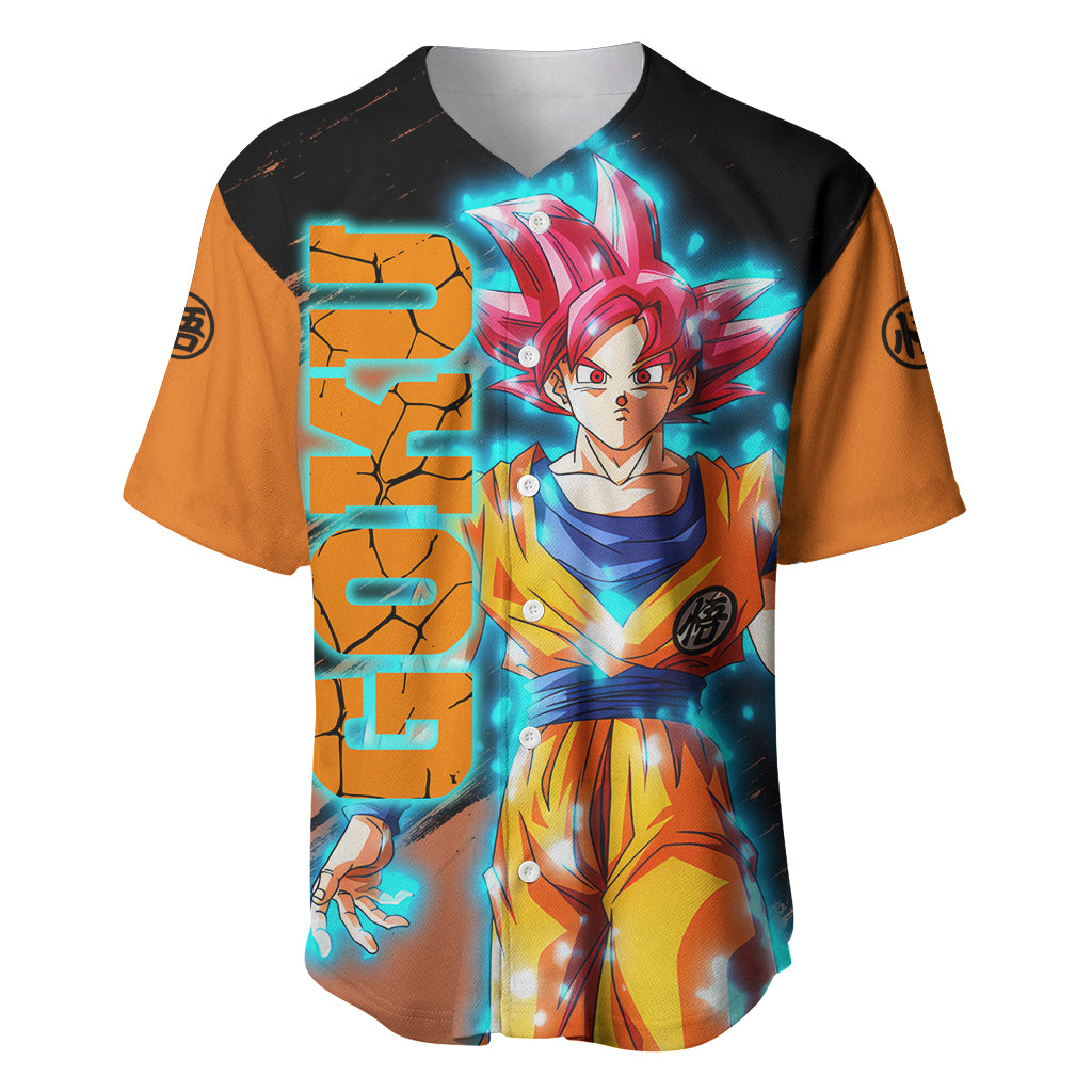 Goku Saiyan God Baseball Jersey