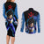 Vegeta Hoodie Dragon Ball Anime Couples Matching Long Sleeve Bodycon Dress and Long Sleeve Button Shirt