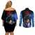 Vegeta Hoodie Dragon Ball Anime Couples Matching Off Shoulder Short Dress and Long Sleeve Button Shirt