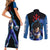 Vegeta Hoodie Dragon Ball Anime Couples Matching Short Sleeve Bodycon Dress and Long Sleeve Button Shirt