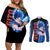 Vegito - Dragon Ball Couples Matching Off Shoulder Short Dress and Long Sleeve Button Shirt