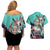 Yamato - One Piece Couples Matching Off Shoulder Short Dress and Hawaiian Shirt Anime Style