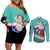 Yamato - One Piece Couples Matching Off Shoulder Short Dress and Long Sleeve Button Shirt Anime Style