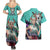 Yamato - One Piece Couples Matching Summer Maxi Dress and Hawaiian Shirt Anime Style