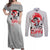 Luffy - One Piece Couples Matching Off Shoulder Maxi Dress and Long Sleeve Button Shirt Anime Style