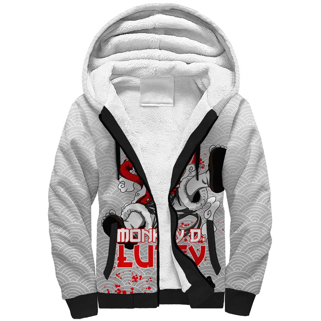 Luffy - One Piece Sherpa Hoodie Anime Style