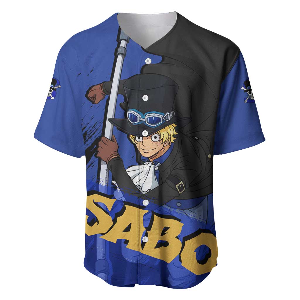 Sabo - One Piece Baseball Jersey Anime Style