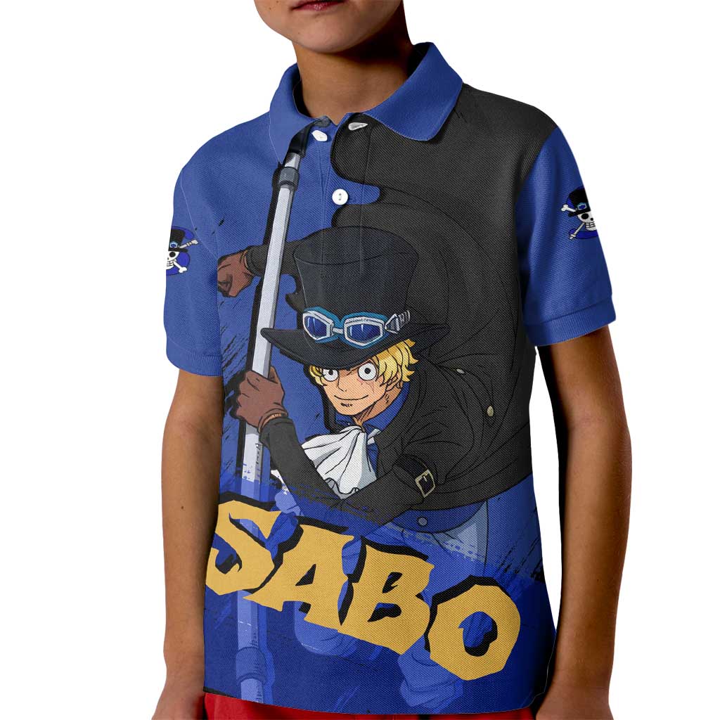 Sabo - One Piece Kid Polo Shirt Anime Style