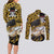 Rob Lucci - One Piece Couples Matching Long Sleeve Bodycon Dress and Long Sleeve Button Shirt Anime Style