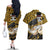 Rob Lucci - One Piece Couples Matching Off The Shoulder Long Sleeve Dress and Hawaiian Shirt Anime Style