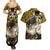 Rob Lucci - One Piece Couples Matching Summer Maxi Dress and Hawaiian Shirt Anime Style