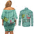 Bulbasaur - Pokemon Couples Matching Off Shoulder Short Dress and Long Sleeve Button Shirt Anime Style