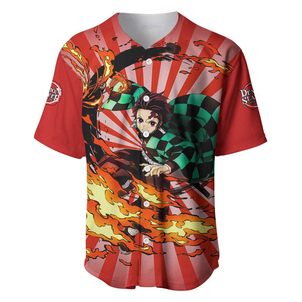 Tanjiro Kamado - Demon Slayer Baseball Jersey Anime Style