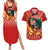 Tanjiro Kamado - Demon Slayer Couples Matching Summer Maxi Dress and Hawaiian Shirt Anime Style