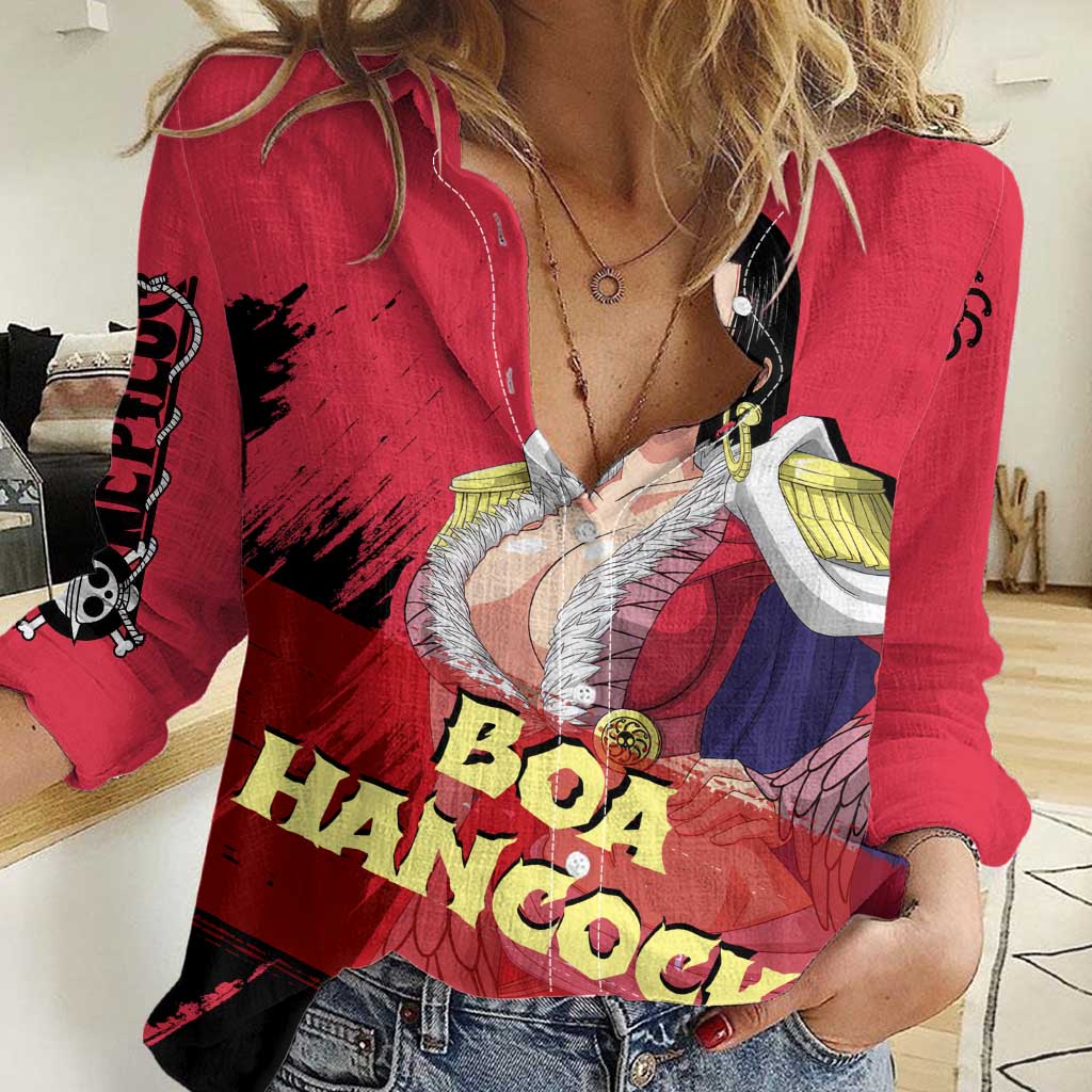 Boa Hancock - One Piece Women Casual Shirt Anime Style