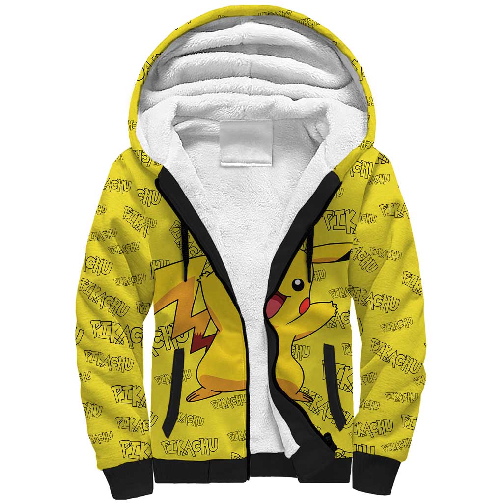 Pikachu - Pokemon Sherpa Hoodie Anime Mix Pattern Style