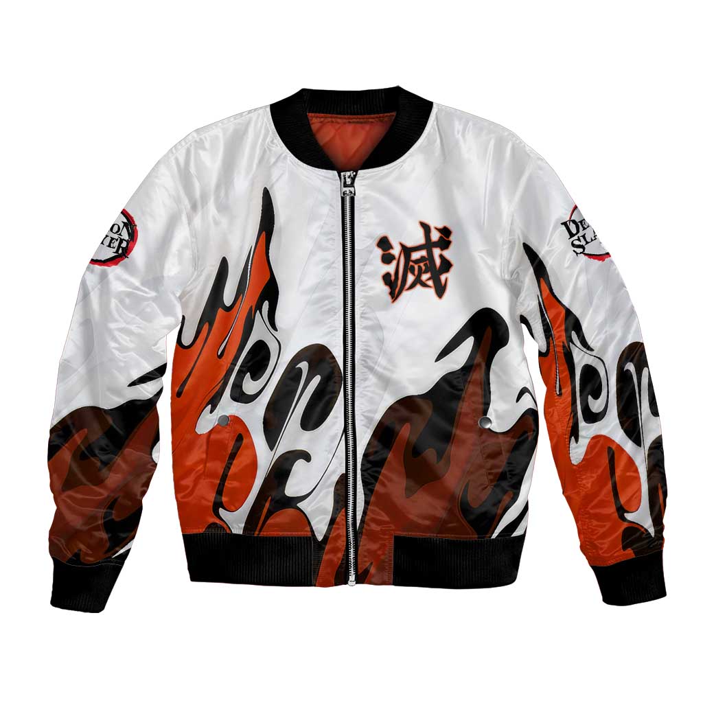 Rengoku Kyojuro - Demon Slayer Bomber Jacket Anime Style